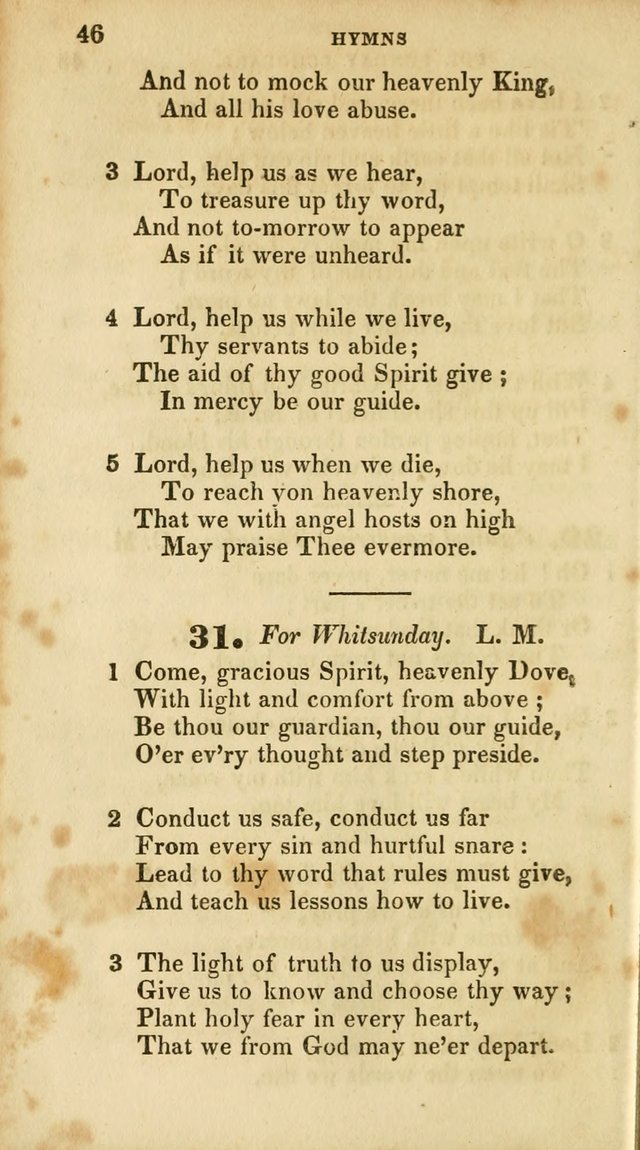 A Selection of Psalms and Hymns, for the use of Sunday Schools page 48
