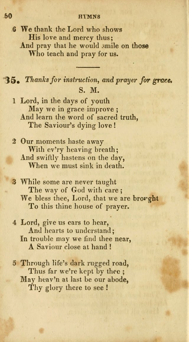 A Selection of Psalms and Hymns, for the use of Sunday Schools page 52