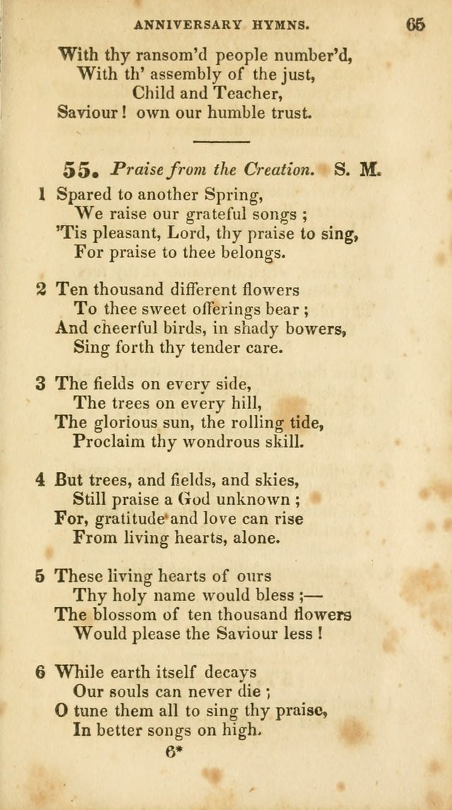 A Selection of Psalms and Hymns, for the use of Sunday Schools page 67