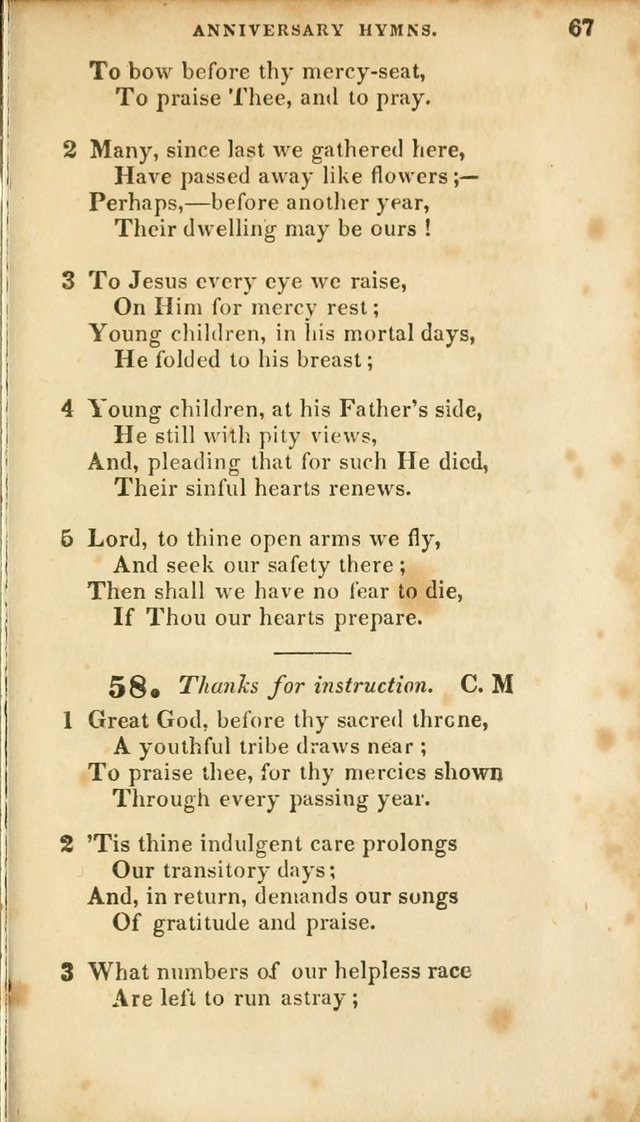 A Selection of Psalms and Hymns, for the use of Sunday Schools page 69