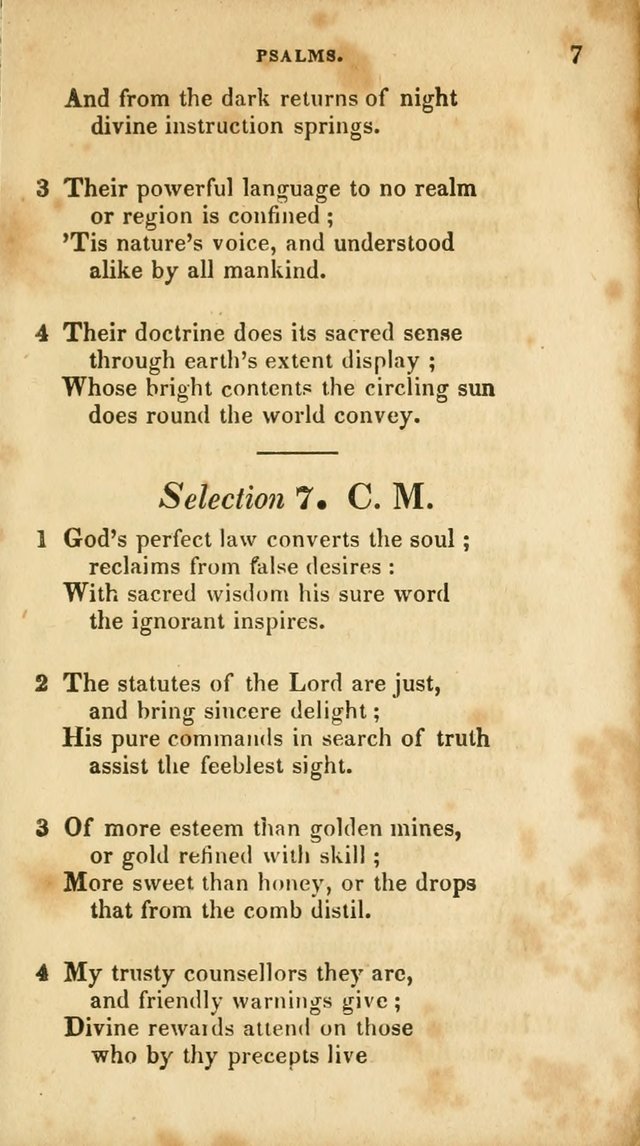 A Selection of Psalms and Hymns, for the use of Sunday Schools page 7