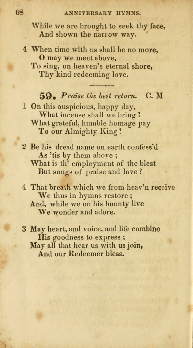 A Selection of Psalms and Hymns, for the use of Sunday Schools page 70