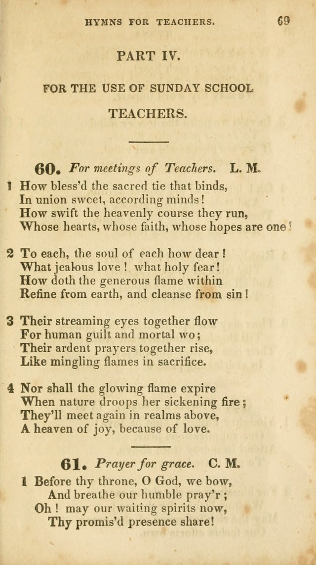 A Selection of Psalms and Hymns, for the use of Sunday Schools page 71