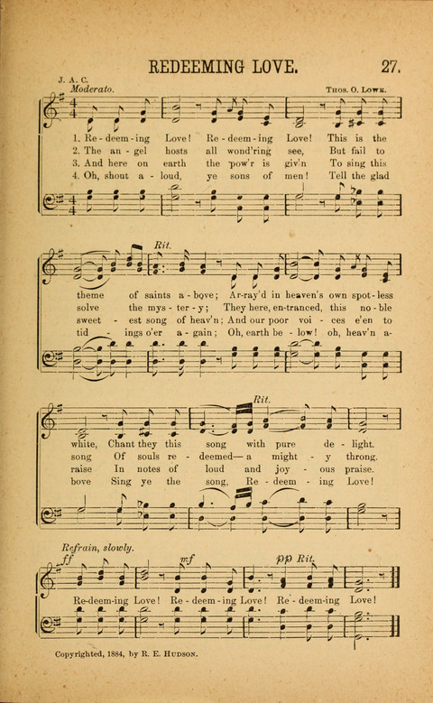 Songs of Peace, Love and Joy: for Sabbath Schools and Gospel Meetings page 27