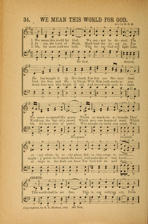 Songs of Peace, Love and Joy: for Sabbath Schools and Gospel Meetings page 34