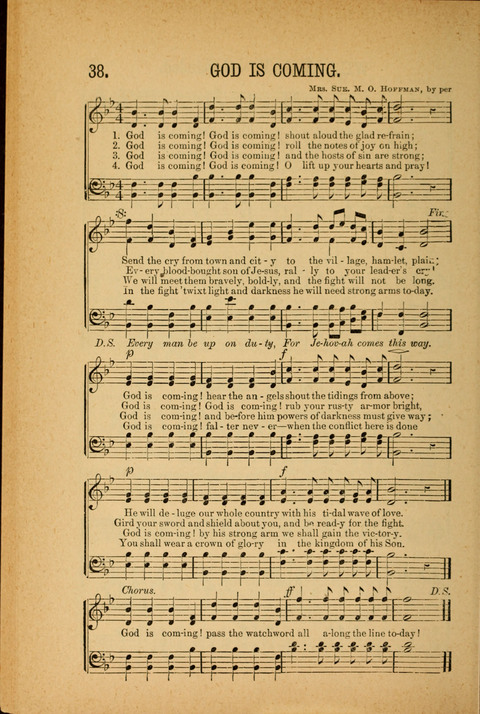 Songs of Peace, Love and Joy: for Sabbath Schools and Gospel Meetings page 38