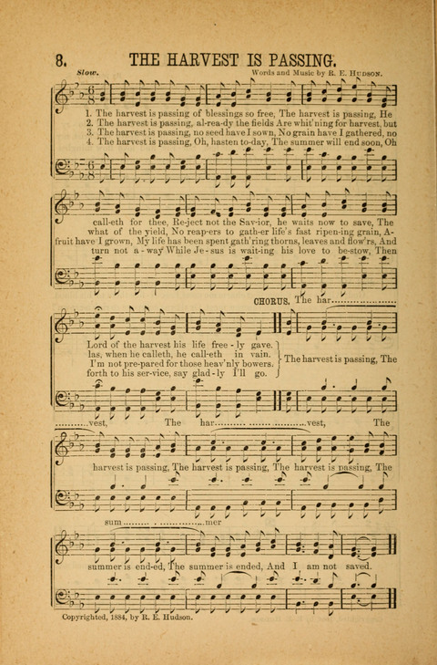 Songs of Peace, Love and Joy: for Sabbath Schools and Gospel Meetings page 8