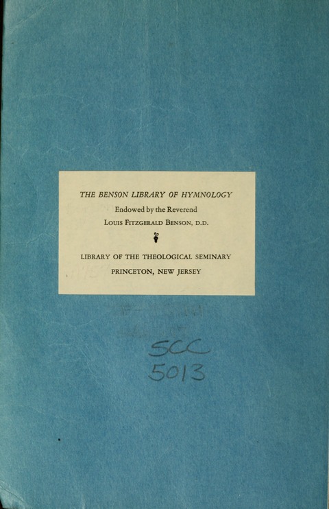 Spiritual Life Songs page ii