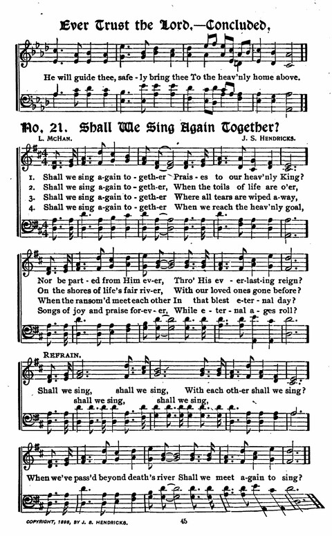 Songs and Praises: for Revivals, Sunday Schools, Singing Schools, and General Church Work page 29