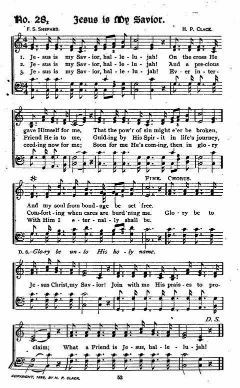 Songs and Praises: for Revivals, Sunday Schools, Singing Schools, and General Church Work page 36