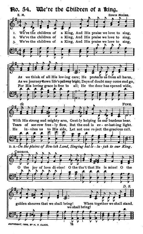 Songs and Praises: for Revivals, Sunday Schools, Singing Schools, and General Church Work page 62