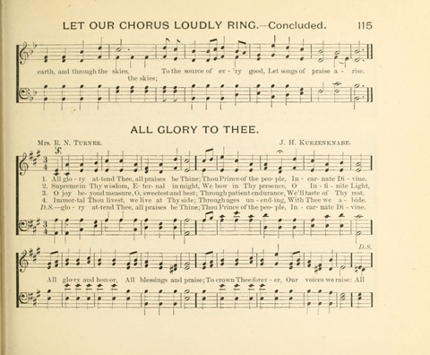 Sowing and Reaping: hymns, tunes and carols for the Snday school, prayer, praise and Gospel service page 115
