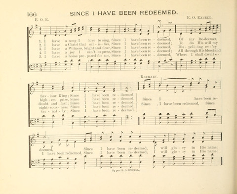 Sowing and Reaping: hymns, tunes and carols for the Snday school, prayer, praise and Gospel service page 166