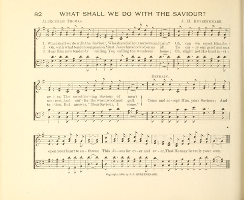 Sowing and Reaping: hymns, tunes and carols for the Snday school, prayer, praise and Gospel service page 82