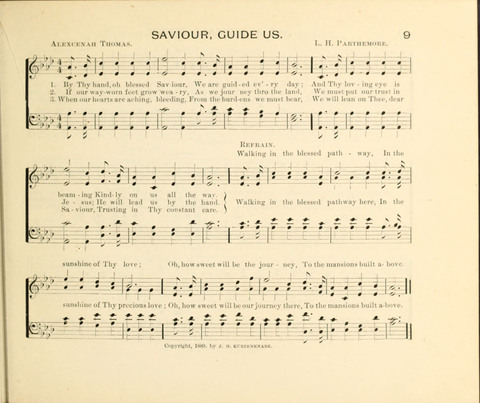 Sowing and Reaping: hymns, tunes and carols for the Snday school, prayer, praise and Gospel service page 9