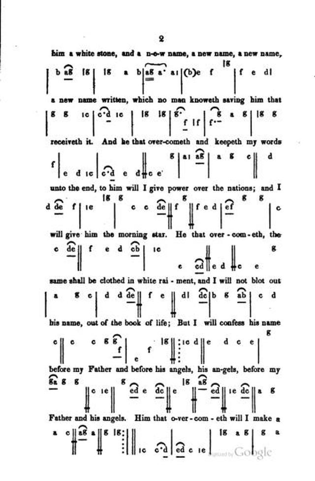 A Sacred Repository of Anthems and Hymns page 2