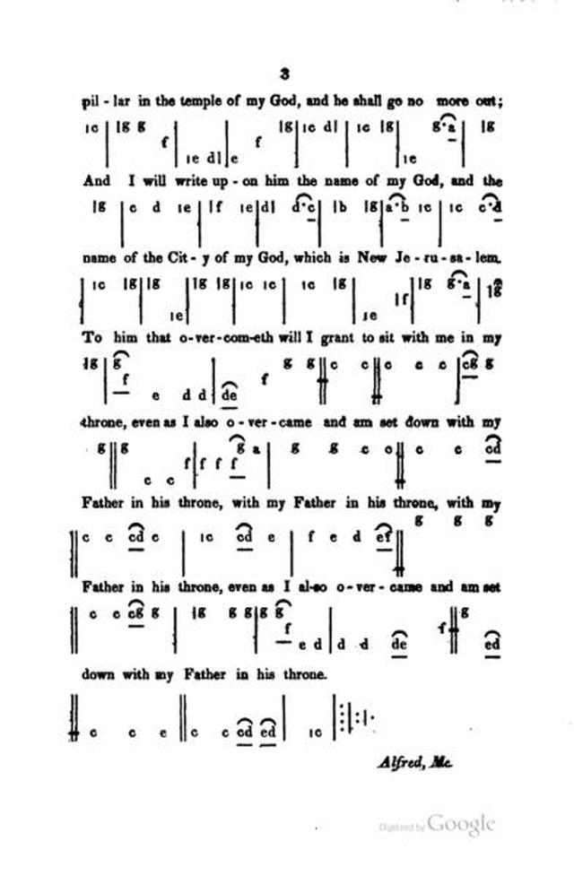 A Sacred Repository of Anthems and Hymns page 3