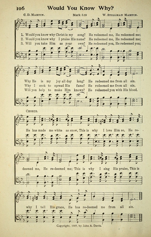 Songs of Redemption and Praise. Rev. page 104