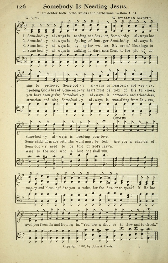 Songs of Redemption and Praise. Rev. page 124