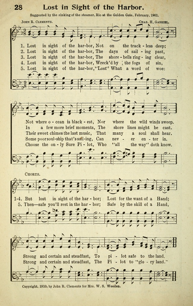 Songs of Redemption and Praise. Rev. page 186
