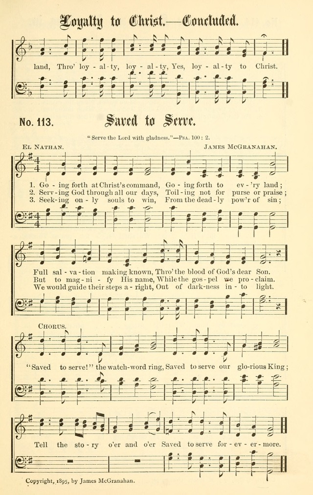 Sacred Songs No. 1: compiled and arranged for use in gospel meetings, Sunday schools, prayer meetings and other religious services page 115