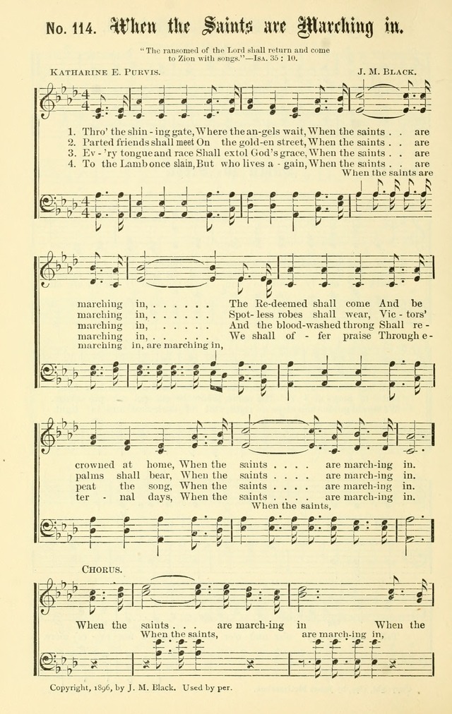 Sacred Songs No. 1: compiled and arranged for use in gospel meetings, Sunday schools, prayer meetings and other religious services page 116