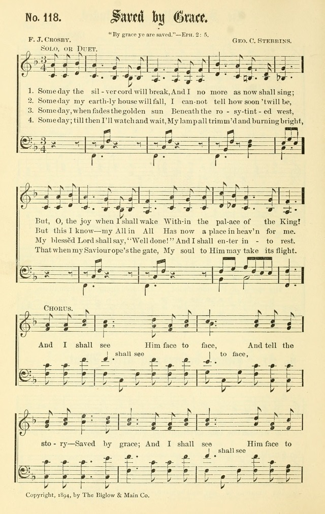 Sacred Songs No. 1: compiled and arranged for use in gospel meetings, Sunday schools, prayer meetings and other religious services page 120