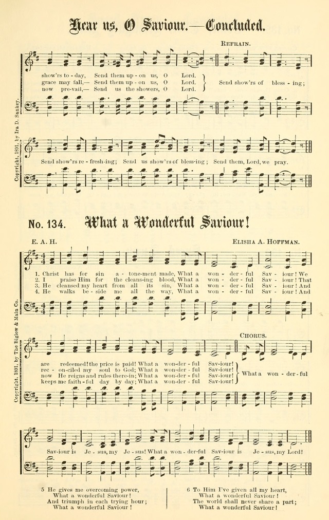 Sacred Songs No. 1: compiled and arranged for use in gospel meetings, Sunday schools, prayer meetings and other religious services page 135