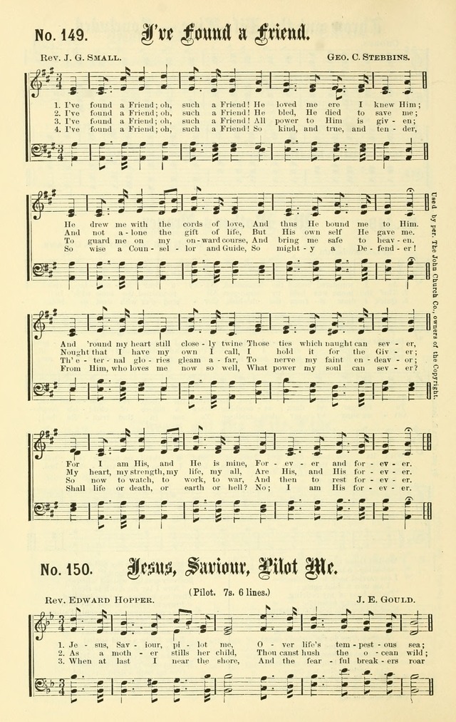 Sacred Songs No. 1: compiled and arranged for use in gospel meetings, Sunday schools, prayer meetings and other religious services page 146