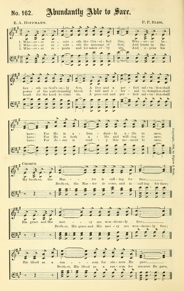 Sacred Songs No. 1: compiled and arranged for use in gospel meetings, Sunday schools, prayer meetings and other religious services page 156