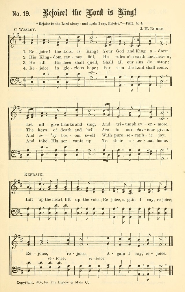 Sacred Songs No. 1: compiled and arranged for use in gospel meetings, Sunday schools, prayer meetings and other religious services page 19
