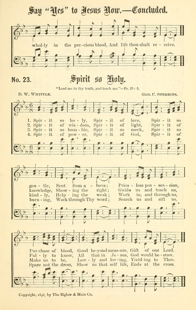 Sacred Songs No. 1: compiled and arranged for use in gospel meetings, Sunday schools, prayer meetings and other religious services page 23
