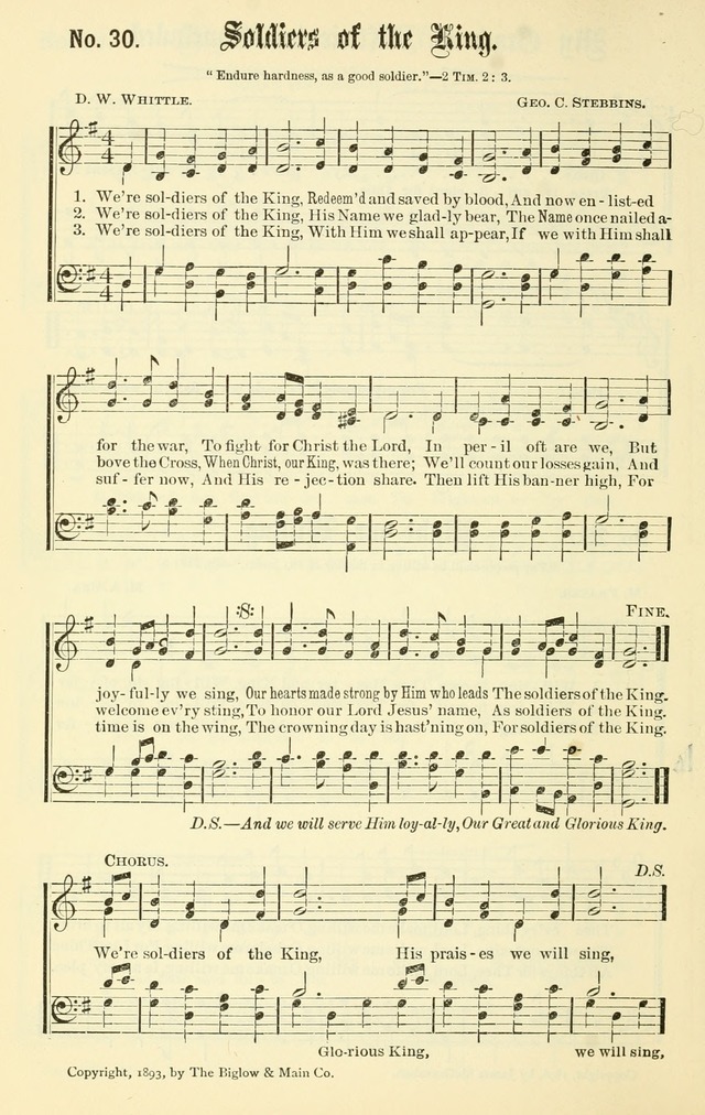 Sacred Songs No. 1: compiled and arranged for use in gospel meetings, Sunday schools, prayer meetings and other religious services page 30