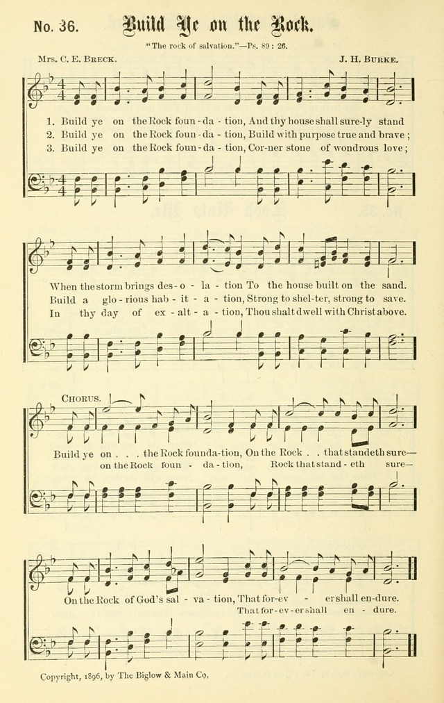 Sacred Songs No. 1: compiled and arranged for use in gospel meetings, Sunday schools, prayer meetings and other religious services page 36