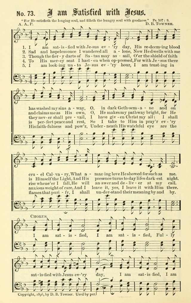 Sacred Songs No. 1: compiled and arranged for use in gospel meetings, Sunday schools, prayer meetings and other religious services page 74