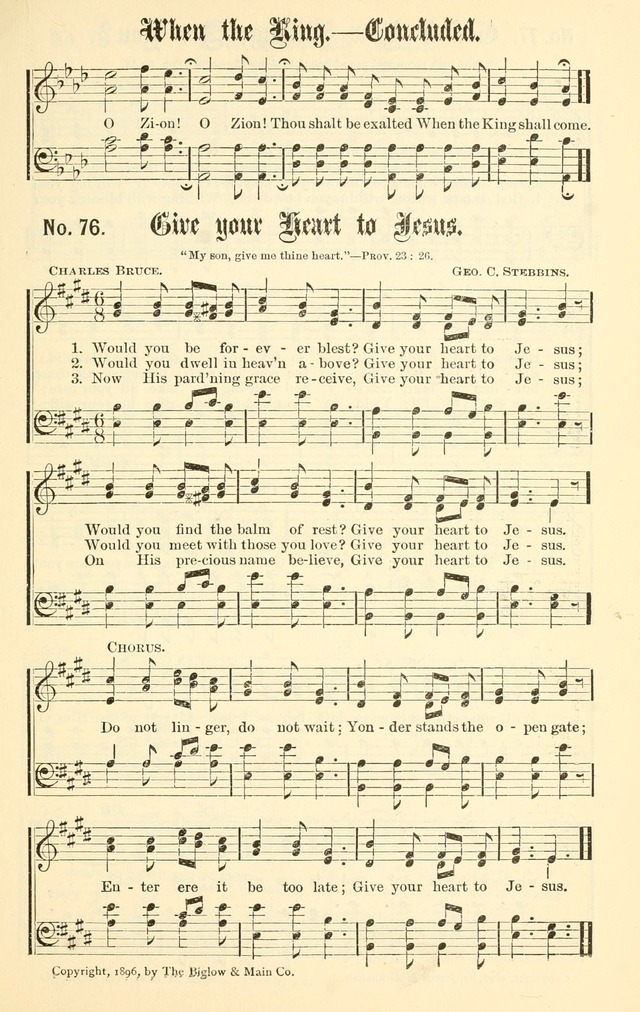 Sacred Songs No. 1: compiled and arranged for use in gospel meetings, Sunday schools, prayer meetings and other religious services page 77