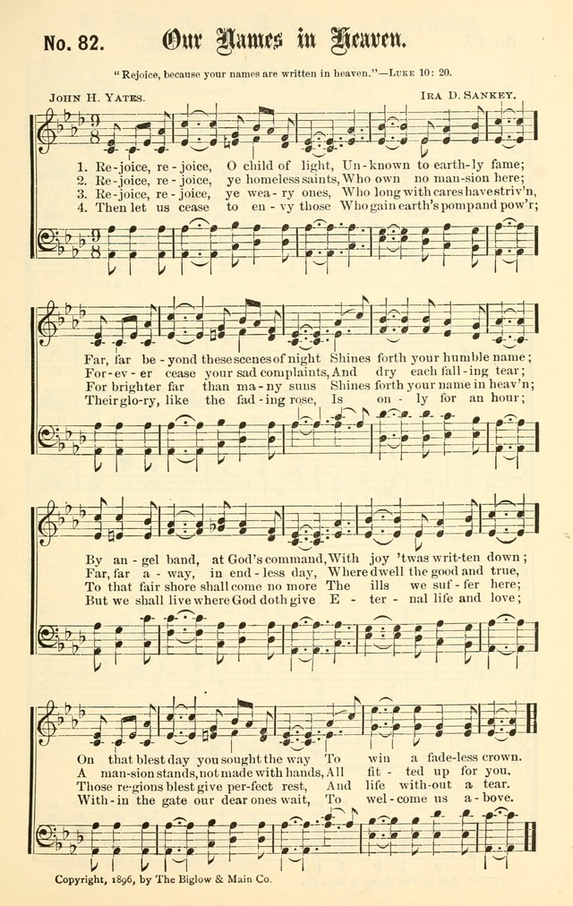 Sacred Songs No. 1: compiled and arranged for use in gospel meetings, Sunday schools, prayer meetings and other religious services page 83