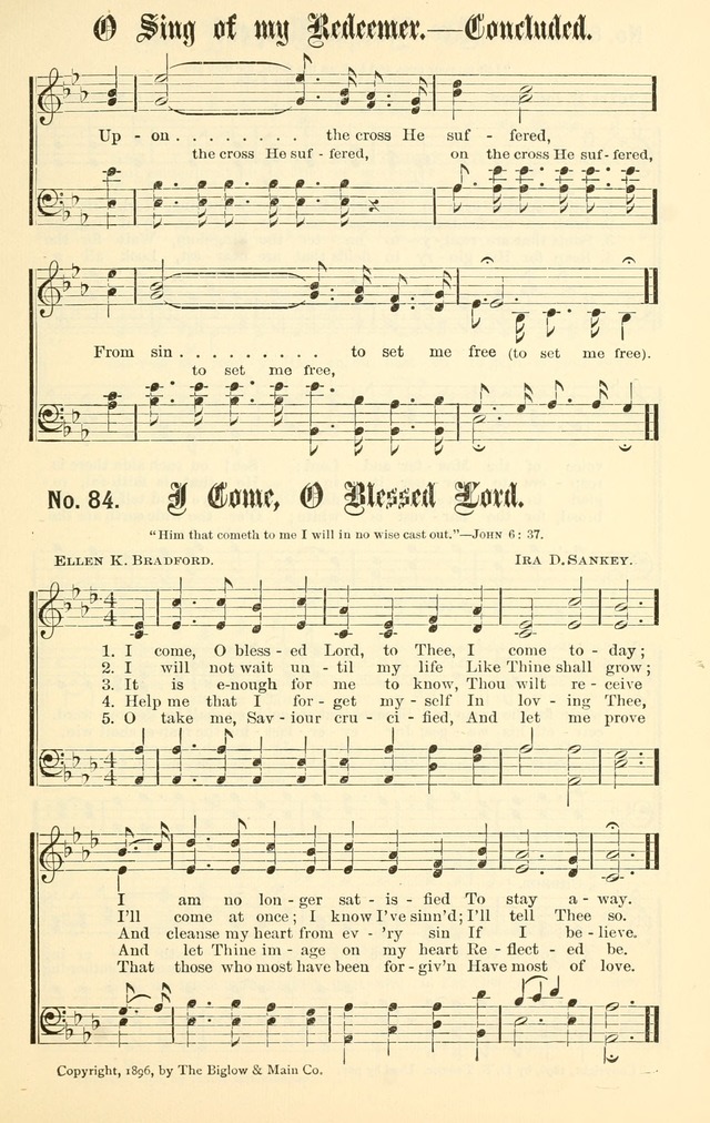 Sacred Songs No. 1: compiled and arranged for use in gospel meetings, Sunday schools, prayer meetings and other religious services page 85