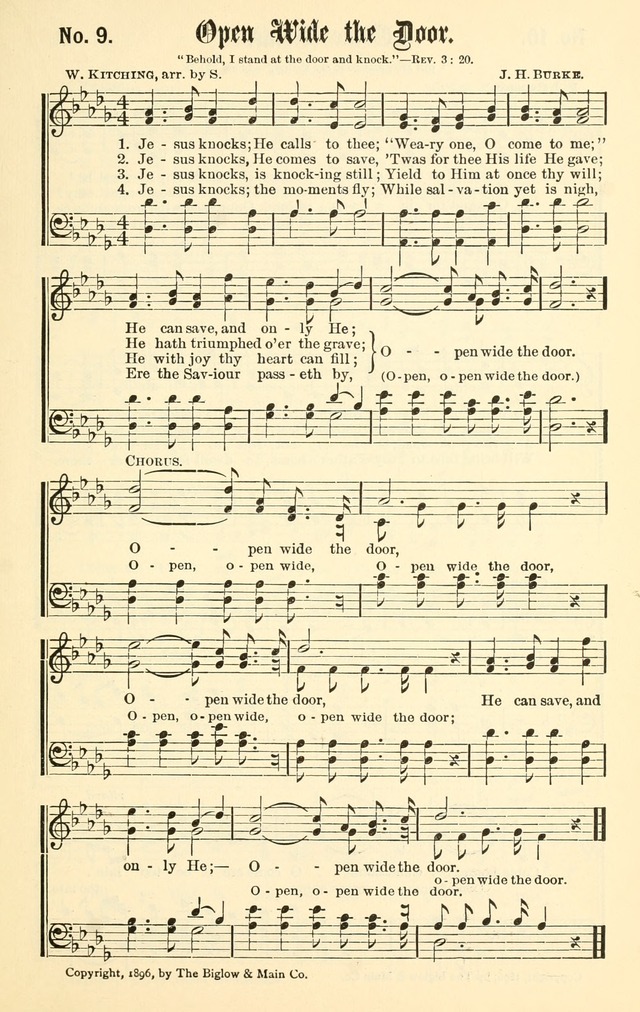 Sacred Songs No. 1: compiled and arranged for use in gospel meetings, Sunday schools, prayer meetings and other religious services page 9