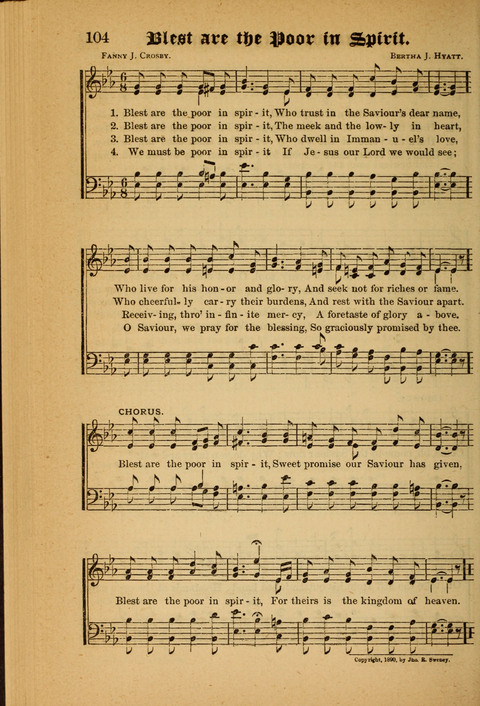 Sunlit Songs: for use in meetings for Christian worship or work page 104