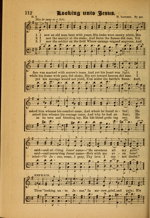 Sunlit Songs: for use in meetings for Christian worship or work page 112