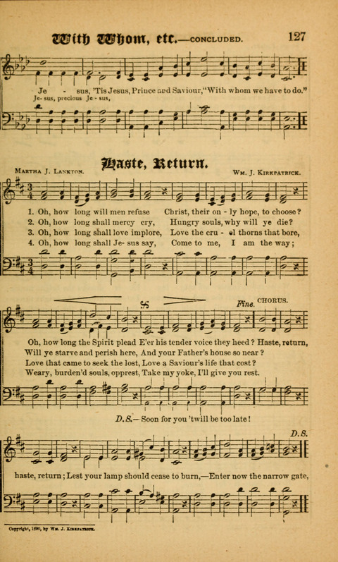 Sunlit Songs: for use in meetings for Christian worship or work page 127