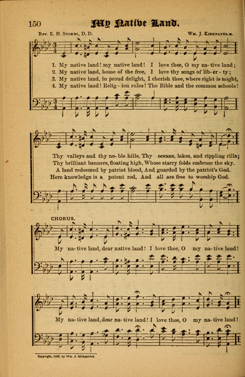 Sunlit Songs: for use in meetings for Christian worship or work page 150