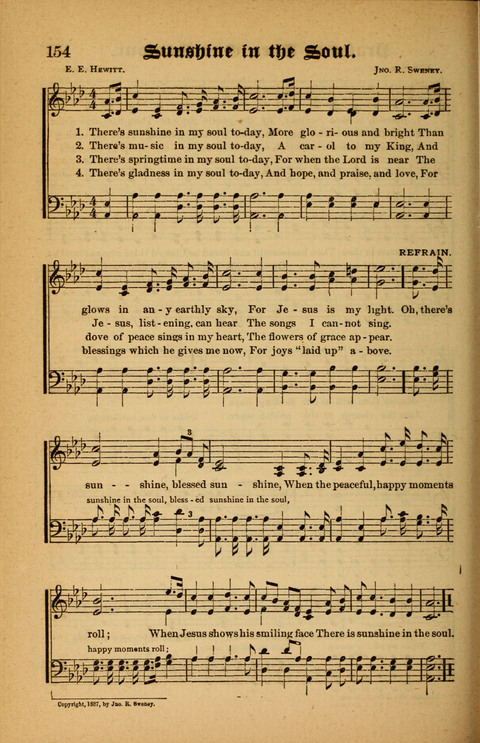 Sunlit Songs: for use in meetings for Christian worship or work page 154