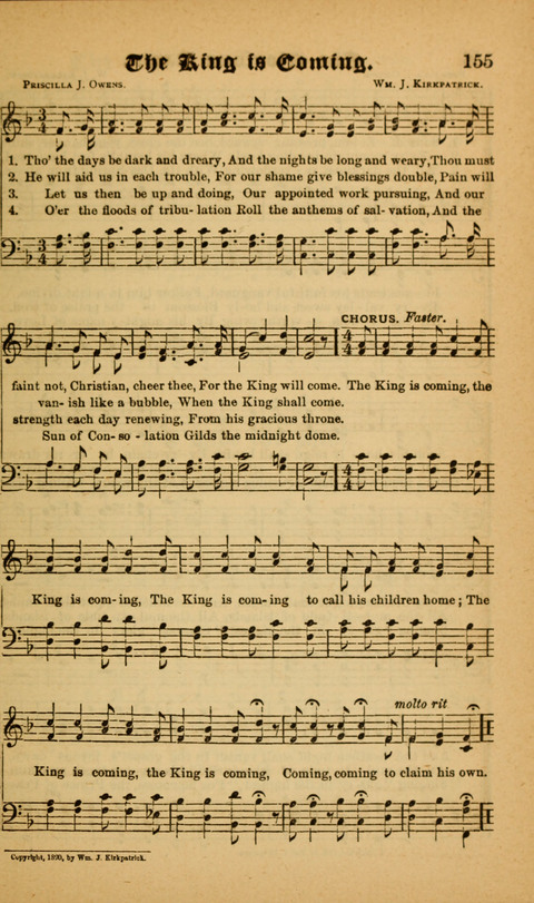 Sunlit Songs: for use in meetings for Christian worship or work page 155