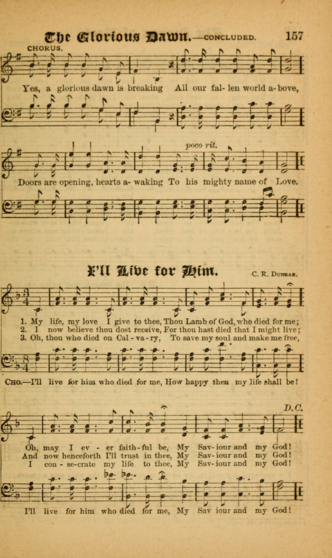Sunlit Songs: for use in meetings for Christian worship or work page 157