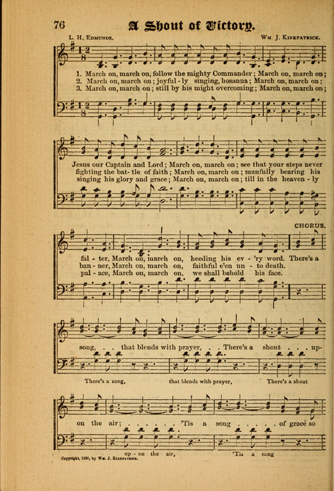 Sunlit Songs: for use in meetings for Christian worship or work page 76