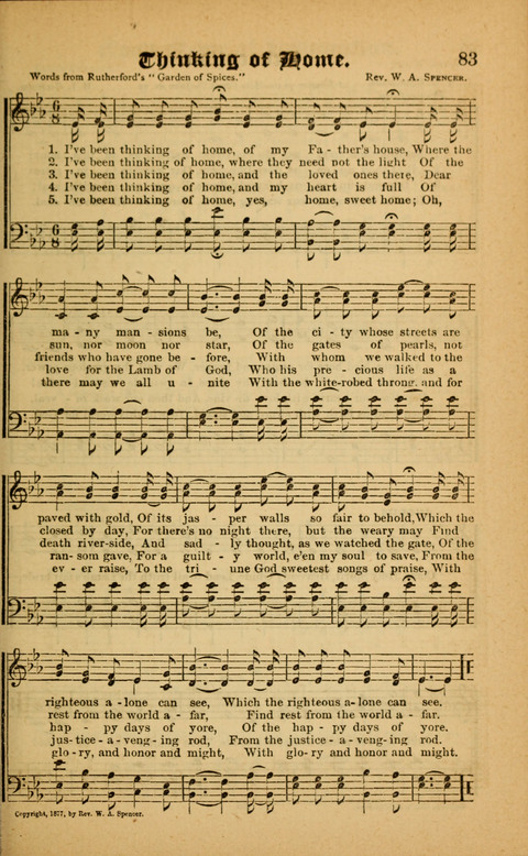 Sunlit Songs: for use in meetings for Christian worship or work page 83