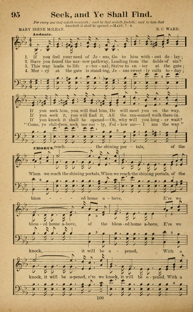 The Seed Sower: a collection of songs for Sunday schools and gospel meetings page 100