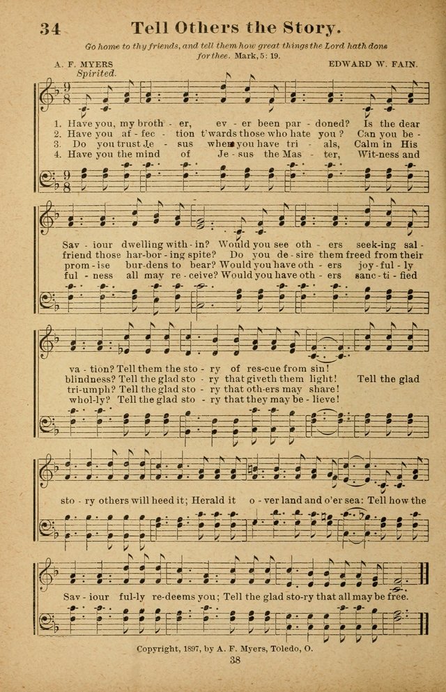 The Seed Sower: a collection of songs for Sunday schools and gospel meetings page 38